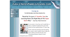 Desktop Screenshot of easy-chord-piano-lessons.com