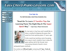 Tablet Screenshot of easy-chord-piano-lessons.com